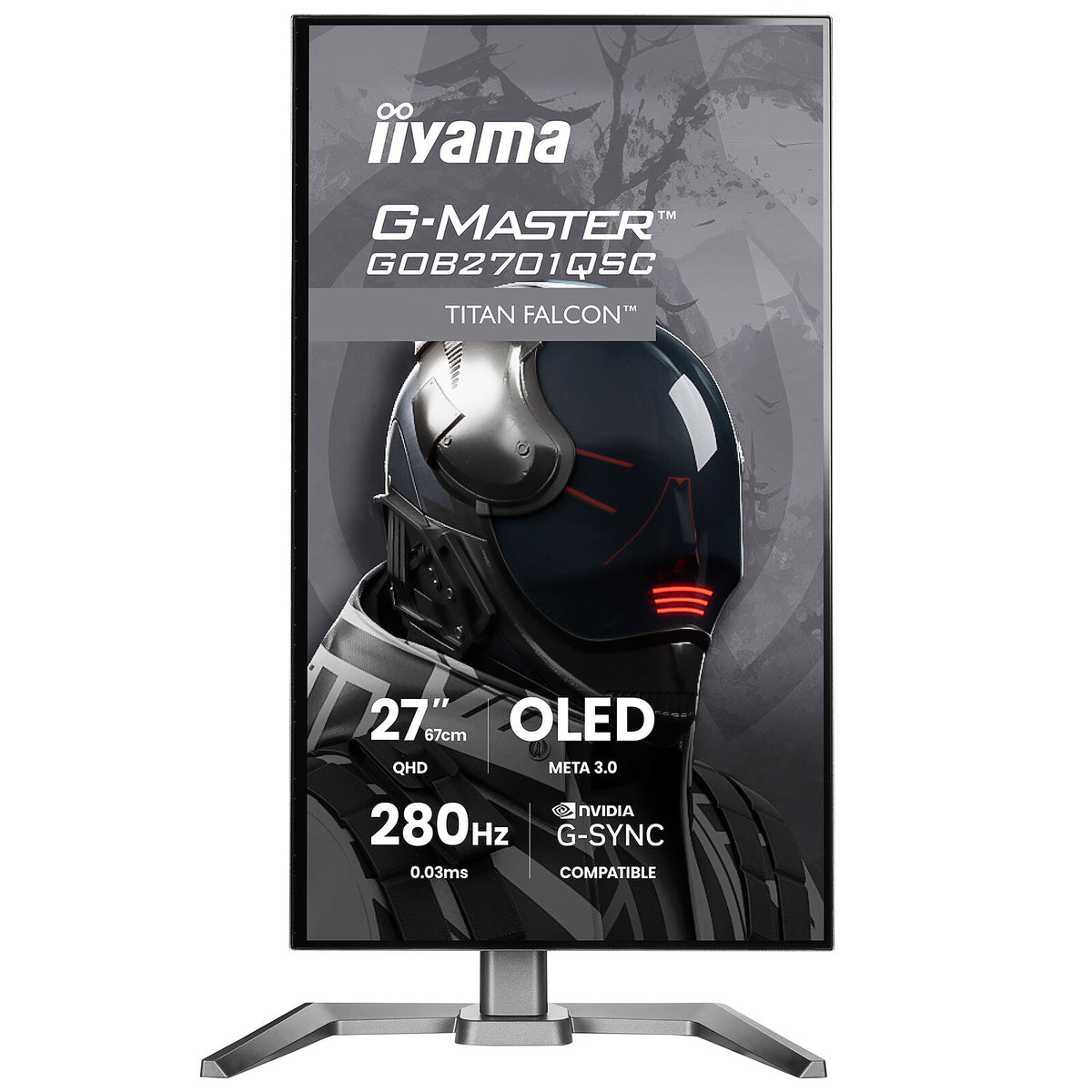 iiyama 27" OLED - G-Master GOB2701QSC-B1 Titan Falcon
