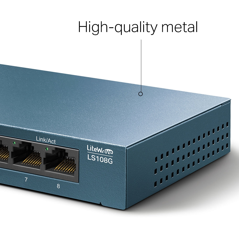 8-Port 10/100/1000Mbps Desktop Network Switch 5