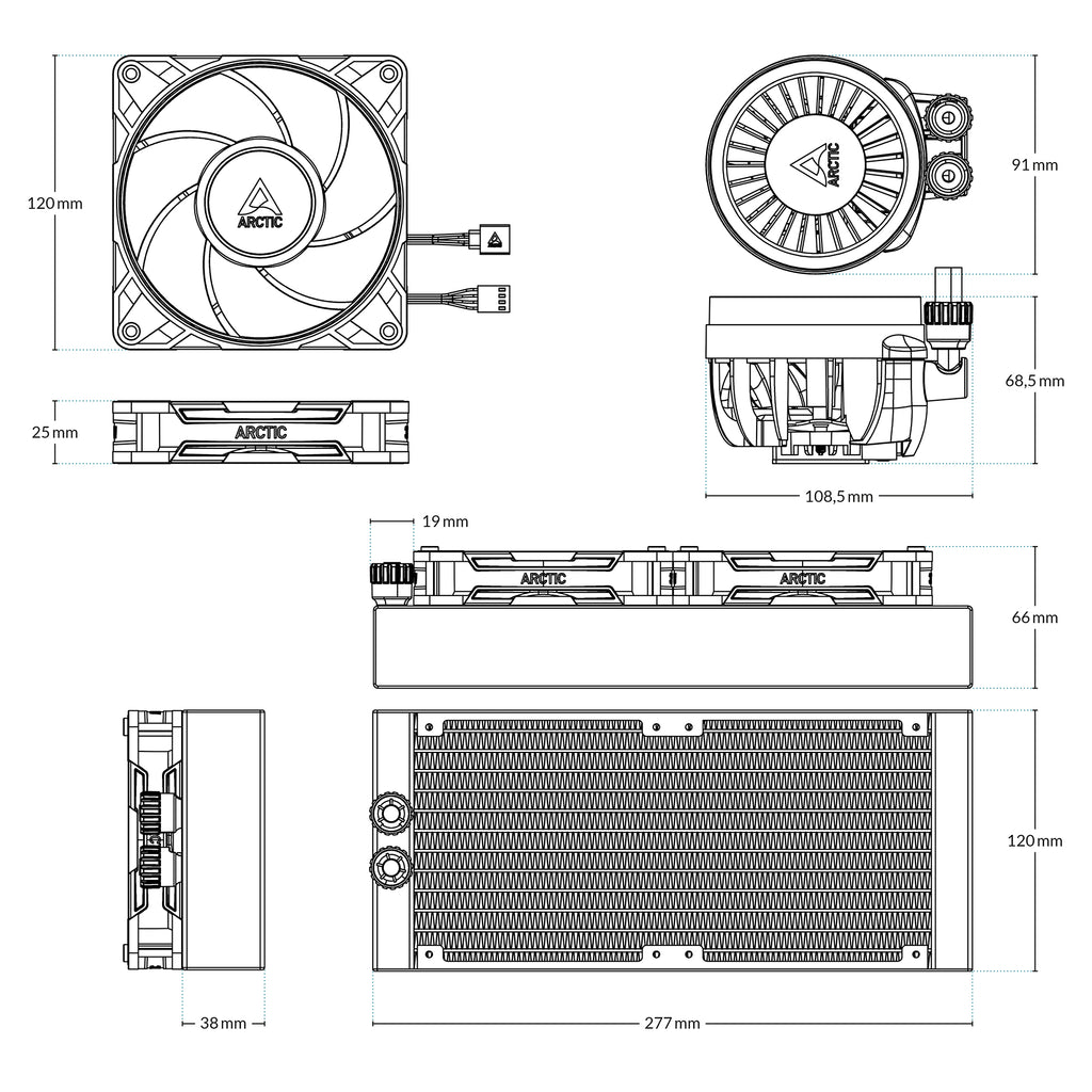 Liquid Freezer III Pro | 240 Dimensions