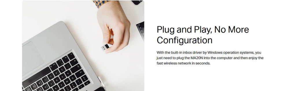 Mercusys MA20N AC650 Nano Wi-Fi USB Adapter - Dual Band