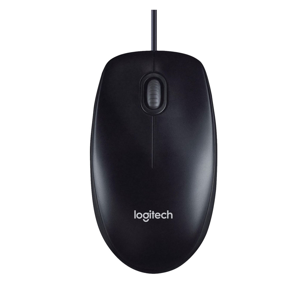 Logitech M90 Wired USB Mouse - 3 Button, 1000 DPI, Black