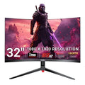 piXL CM32GF5 32 Inch 165Hz HDR Full HD Curved Gaming Monitor with AMD FreeSync & Nvidia G-Sync, 1920 x 1080 Resolution, 1ms Response Time, DisplayPort, HDMI & VESA Mount