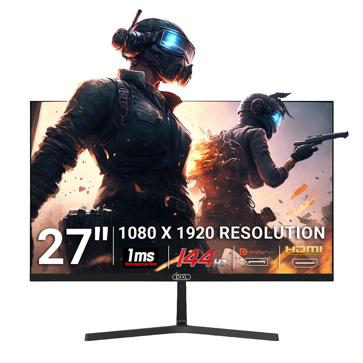 piXL PX27B221S 27" 144Hz Full HD IPS Monitor with Speakers