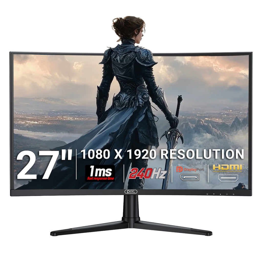 piXL PX27CC301B 27" 240Hz Curved Gaming Monitor - HDR10+