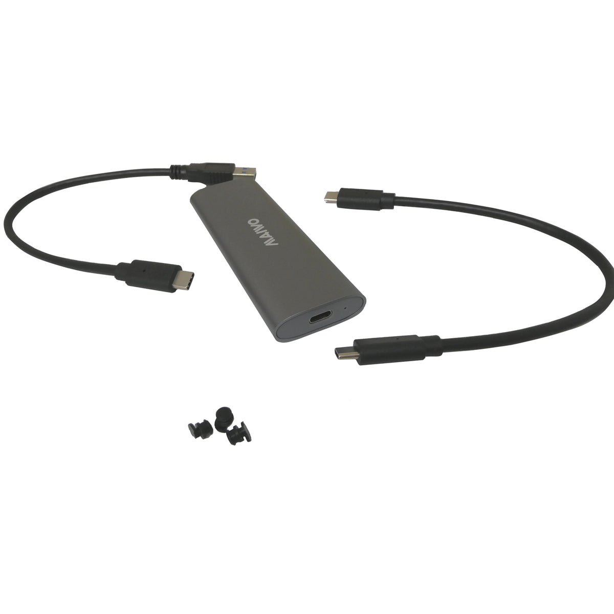 Maiwo USB Type-C USB-C 3.2 Gen2 10Gbps SATA/ NVMe M.2 SSD Enclosure - Image 2