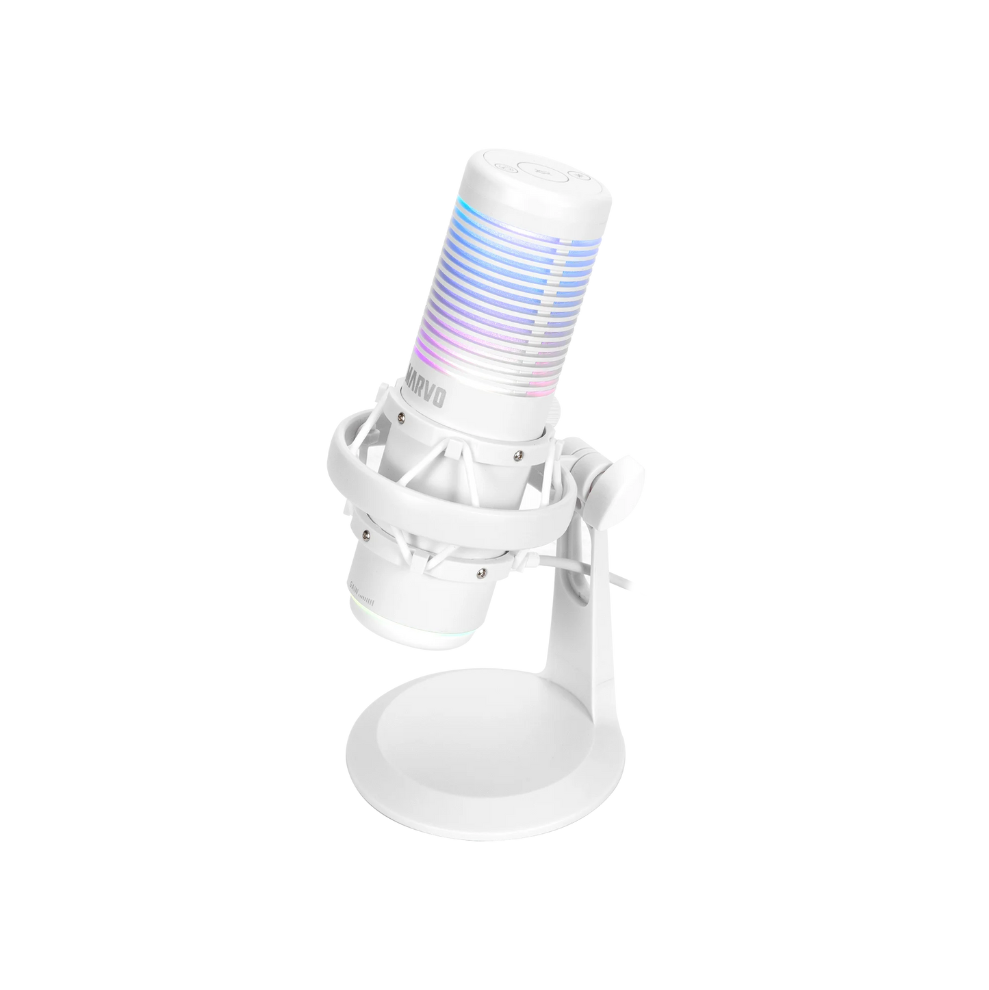 Marvo MIC-07 Blast 60 RGB USB Gaming Microphone - White - Tech Syndicate