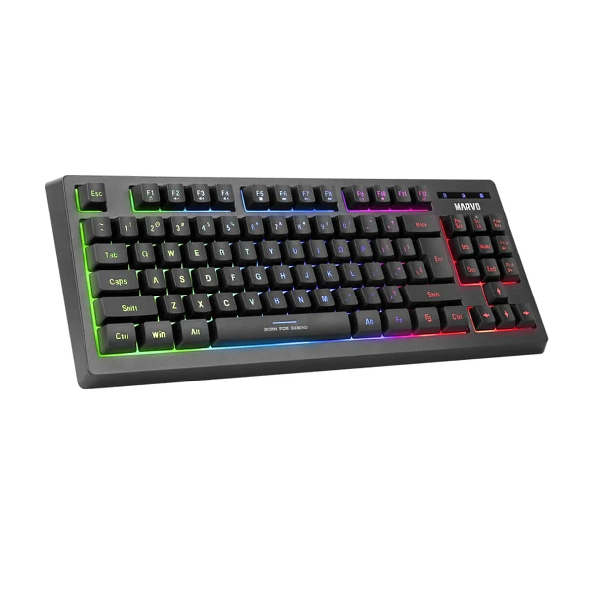 Marvo Scorpion CM310 Loot 30 3 in 1 RGB Gaming UK Layout TKL Keyboard, Mouse and Mat Bundle (Black)-Keyboard-Gigante Computers