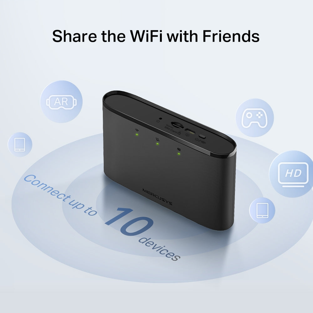 Mercusys MT110 v1 - 4G LTE Mobile Wi-Fi - Tech Syndicate