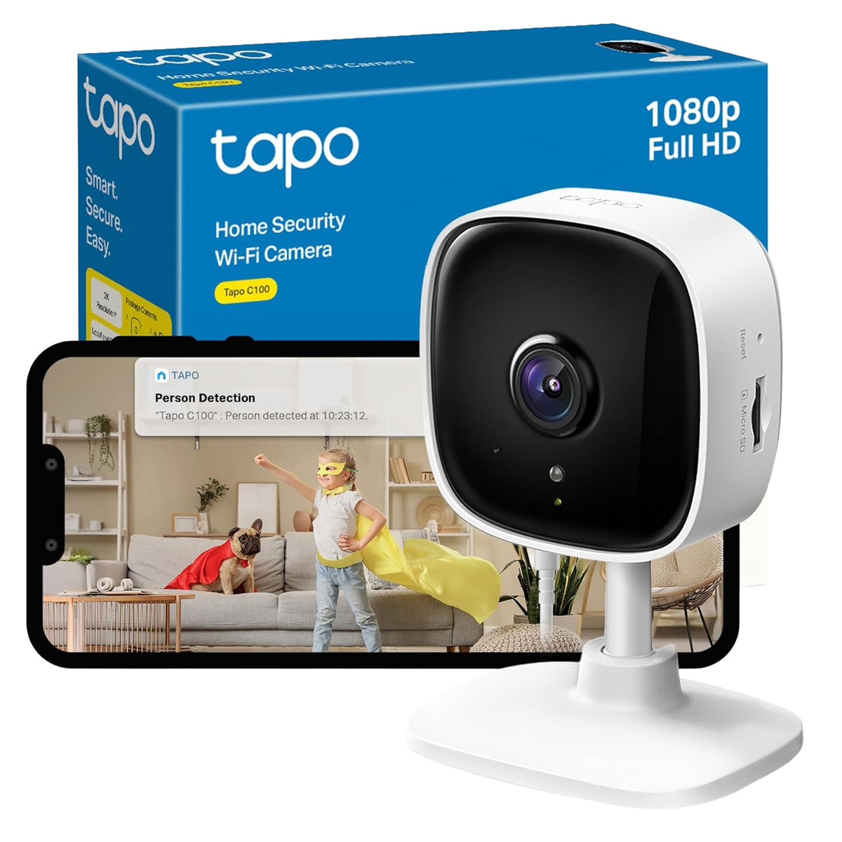 TP-Link Tapo C100 1080p Home Security Wi-Fi Camera