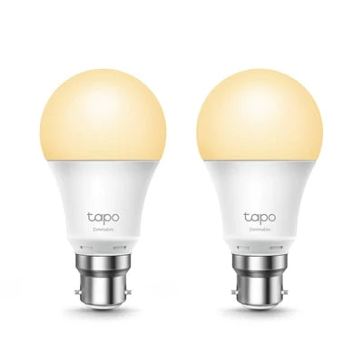 TP-Link Tapo L510B(2-Pack) Dimmable Smart Light Bulb, B22, 2-Pack