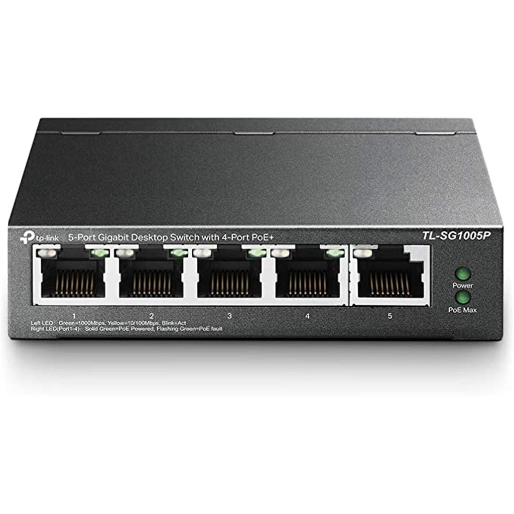TP-Link TL-SG1005P 5-Port Gigabit Desktop PoE+ Switch 65W