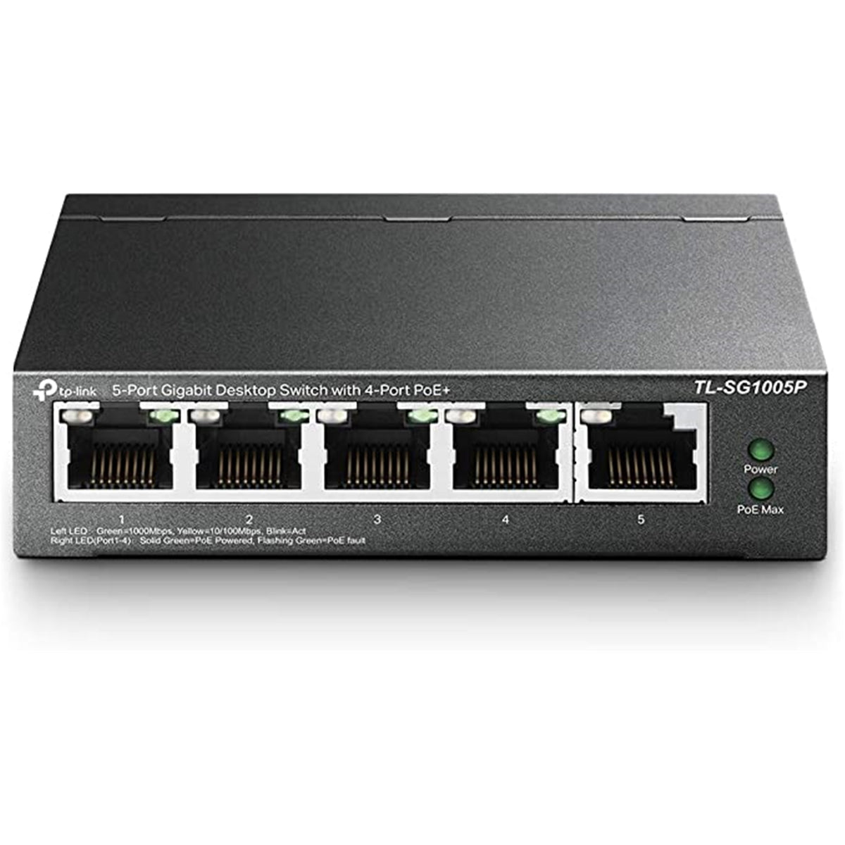 TP-Link TL-SG1005P 5-Port Gigabit Desktop PoE+ Switch 65W