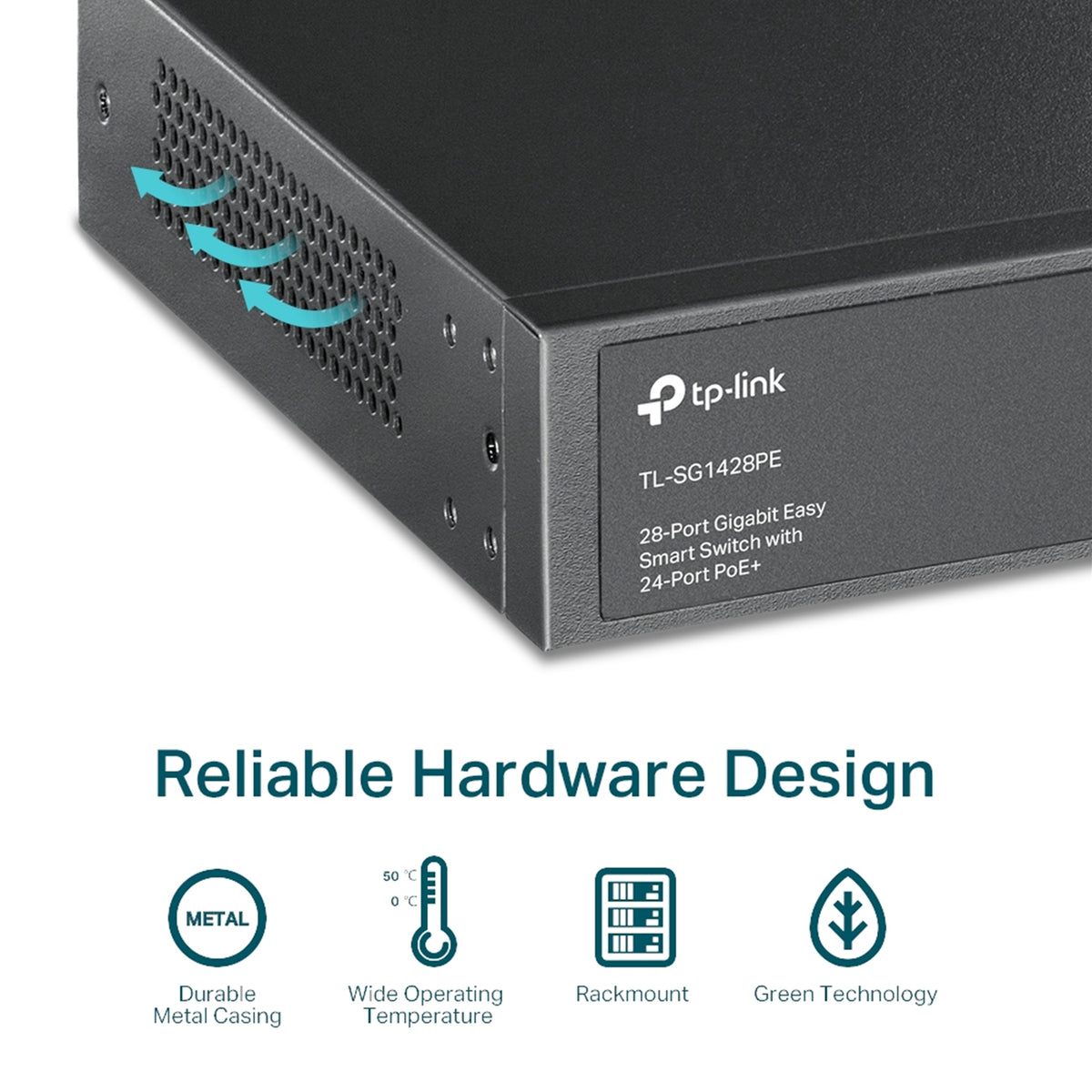 TP-Link TL-SG1428PE 28-Port Gigabit PoE+ Switch 250W – view 8