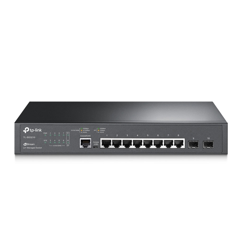 TP-Link TL-SG3210 8-Port Gigabit L2+ Managed Switch 2 SFP