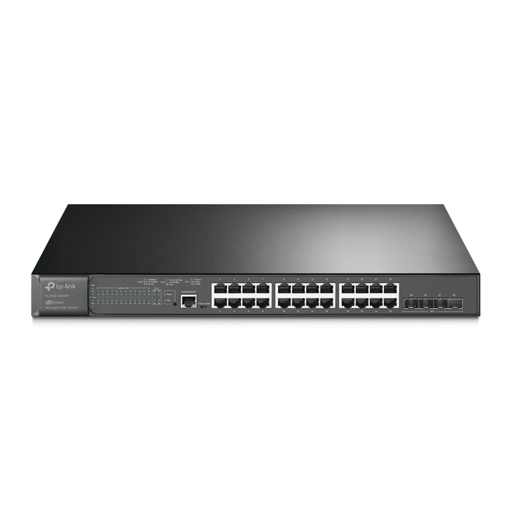 TP-Link TL-SG3428XMP 24-Port PoE+ Gigabit L2+ Managed Switch 384W