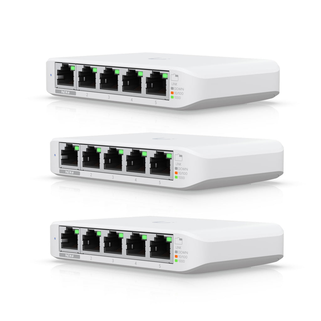 Ubiquiti USW-Flex-Mini-3 UniFi 5-Port Switch 3-Pack