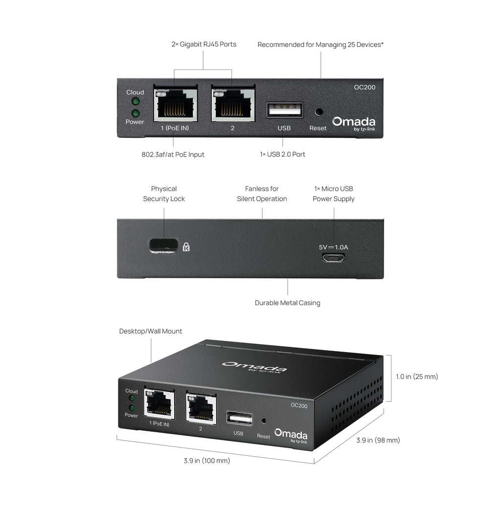 TP-Link Omada OC200 Hardware Cloud Controller