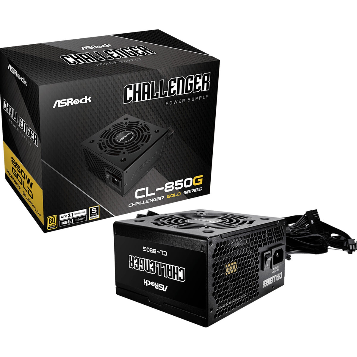 ASRock Challenger CL-850G 850W 80 Plus Gold PSU ATX3.1