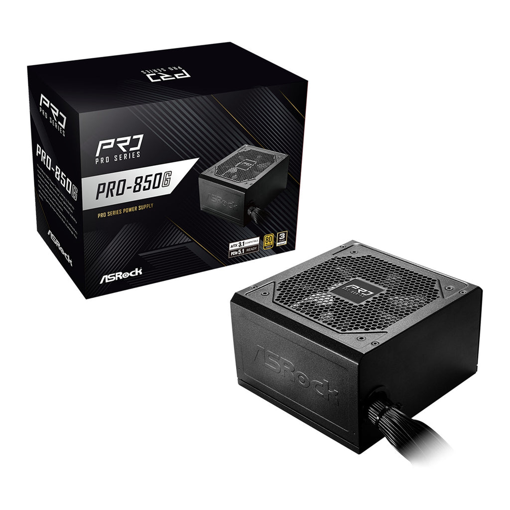 ASRock PRO-850G 850W ATX 3.1 80 Plus Gold PSU