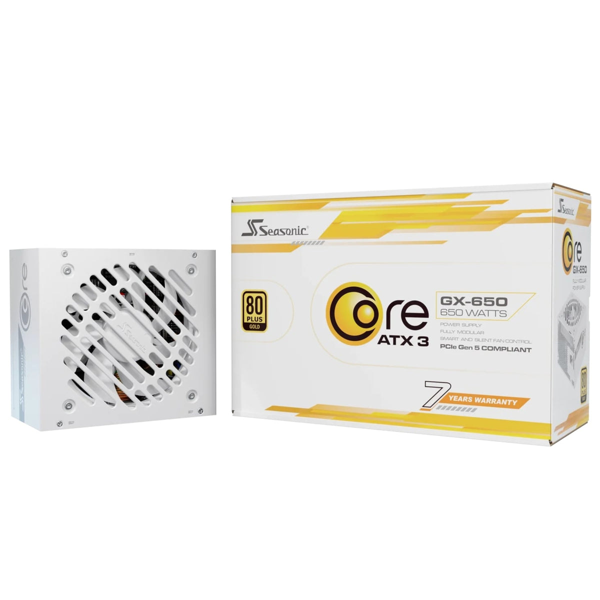 Seasonic CORE GX White ATX 3.1 650W Fully Modular PSU