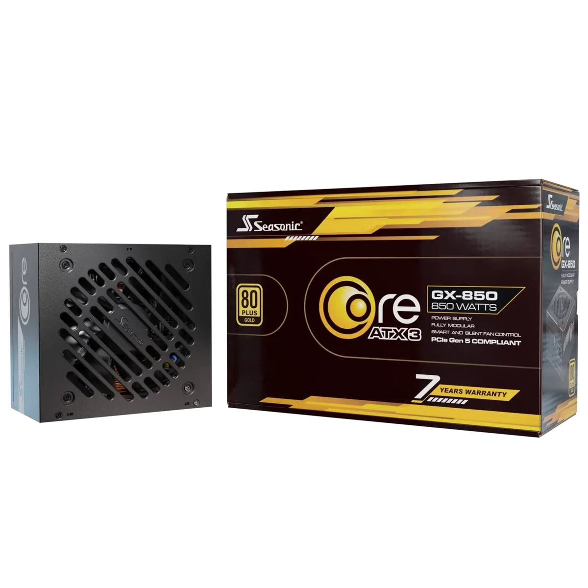 Seasonic CORE GX 850W ATX 3.1 80 Plus Gold Modular PSU Black