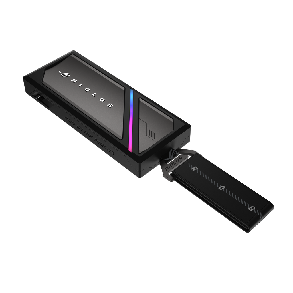 ROG Strix Aiolos SSD Enclosure with Metal Hook and Fabric Tag