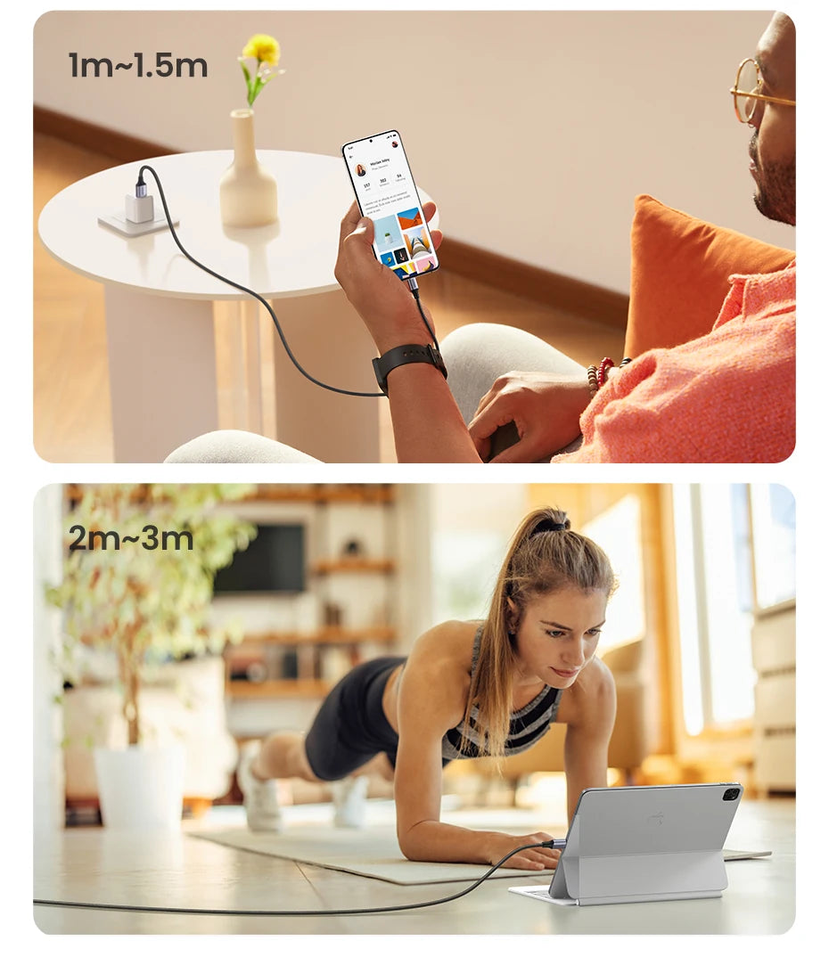 UGREEN 3A USB type to USB C Charging Cable - Quick Charge 3.0 & 2.0