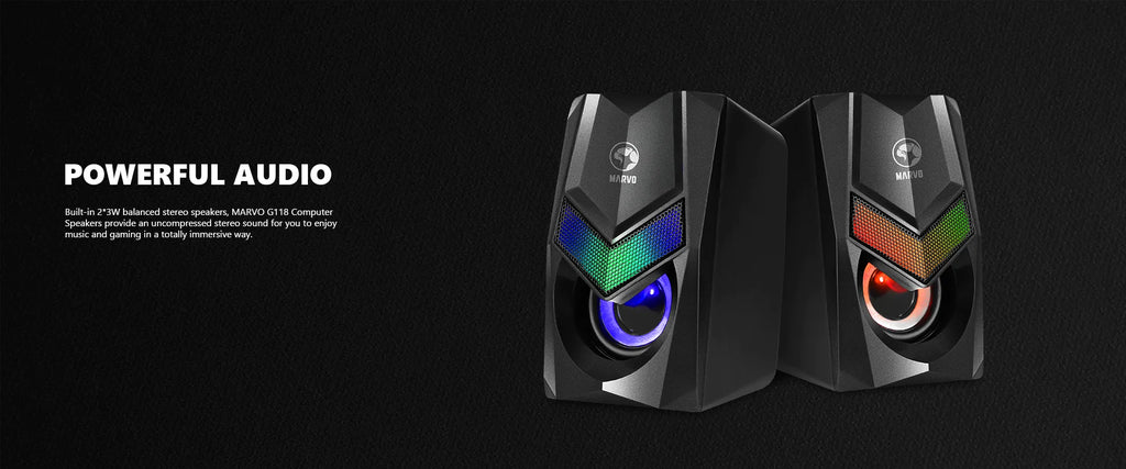 Marvo Scorpion SG-118 Havoc 10 RGB 6W USB Gaming Speakers