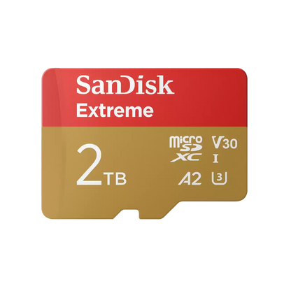 SanDisk Extreme microSD UHS-I Card with Adapter - 32GB–2TB - Tech Syndicate