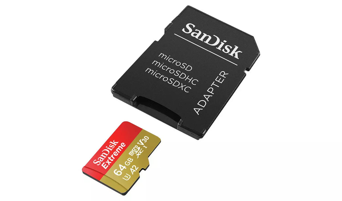 SanDisk Extreme microSD UHS-I Card with Adapter - 32GB–2TB - Tech Syndicate