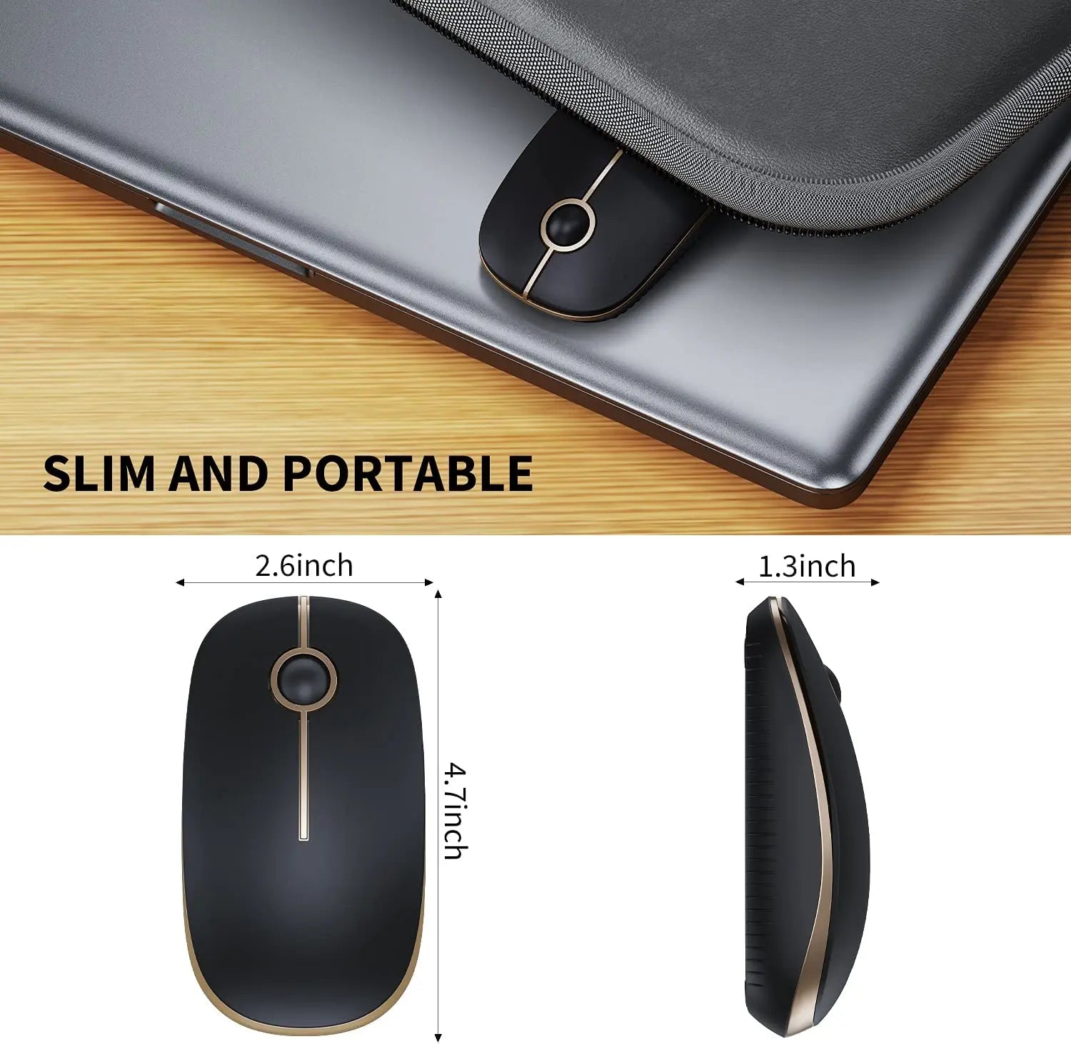 Seenda Silent Wireless Mouse with 1600 DPI Precision - Tech Syndicate 