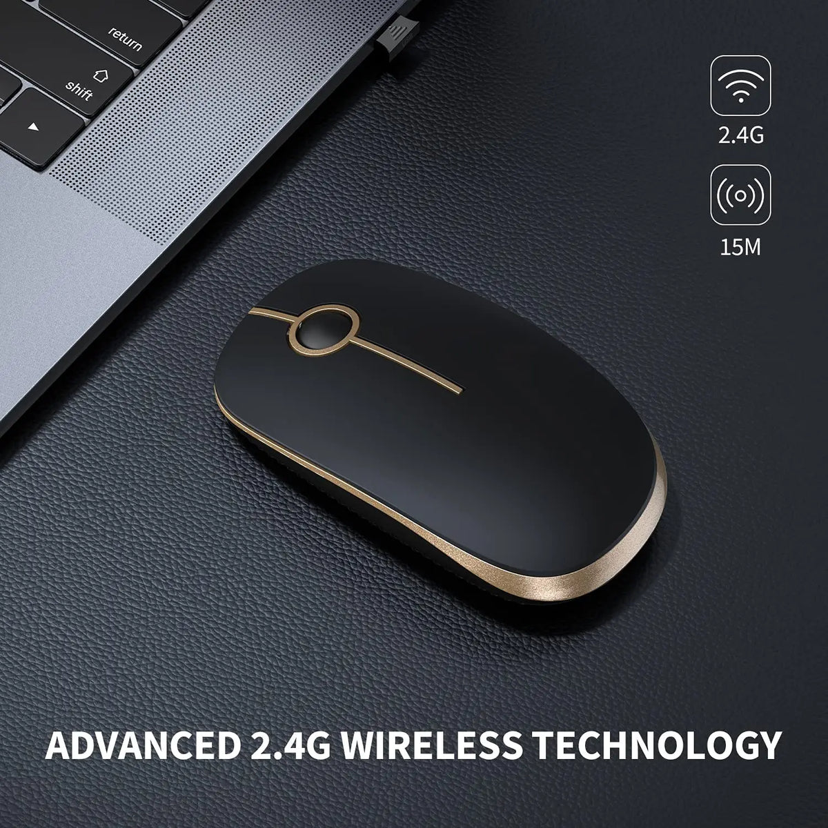 Seenda Silent Wireless Mouse with 1600 DPI Precision - Tech Syndicate