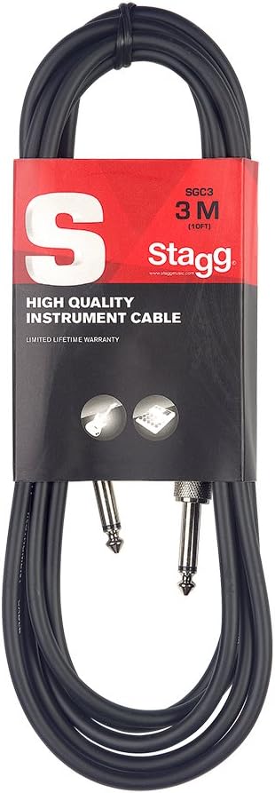 Stagg SGC Instrument Jack to Jack Cable up to 6 meters - Tech Syndicate