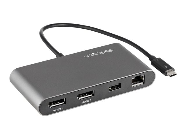 StarTech TB3DKM2DPL Thunderbolt 3 Mini Dock - Dual 4K DP, GbE - Tech Syndicate
