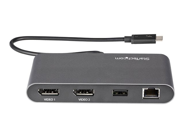 StarTech TB3DKM2DPL Thunderbolt 3 Mini Dock - Dual 4K DP, GbE - Tech Syndicate