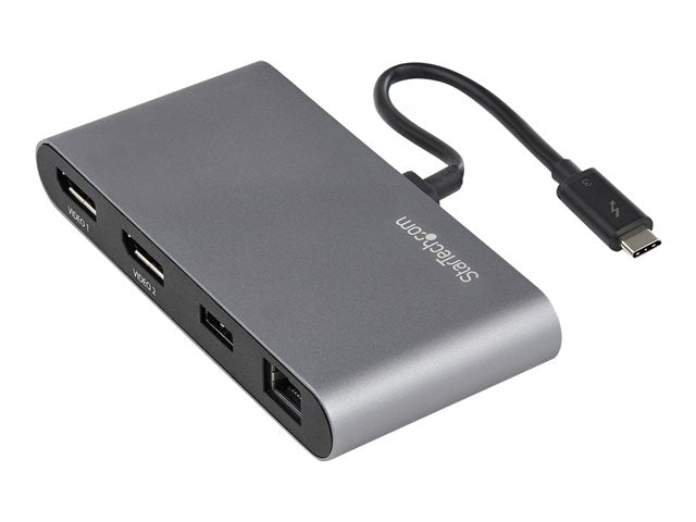 StarTech TB3DKM2DPL Thunderbolt 3 Mini Dock - Dual 4K DP, GbE - Tech Syndicate