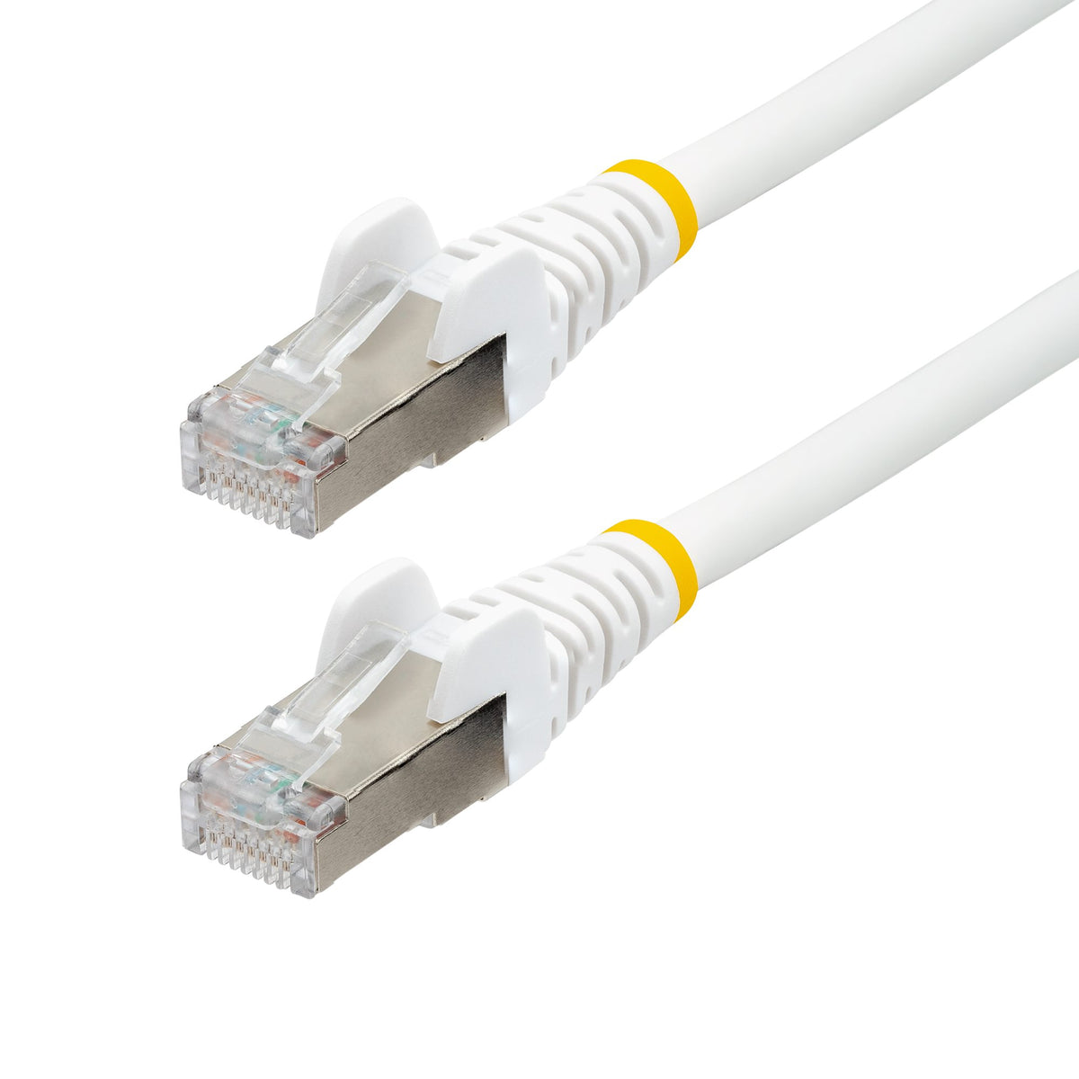 StarTech.com CAT6a LSZH S/FTP Patch Cable - 10GbE PoE++ - White -  5m to 10m - Tech Syndicate