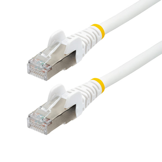 StarTech.com CAT6a LSZH S/FTP Patch Cable - 10GbE PoE++ - White -  5m to 10m - Tech Syndicate