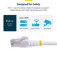 StarTech.com CAT8 S/FTP Snagless Patch Cable 25G/40G LSZH - White - 2m to 15m - Tech Syndicate