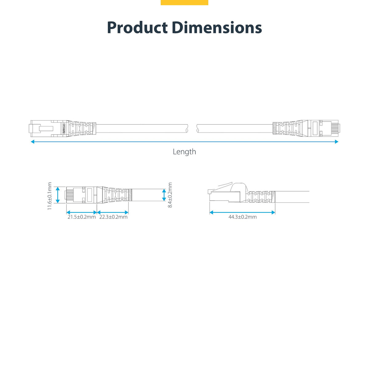 StarTech.com CAT8 S/FTP Snagless Patch Cable 25G/40G LSZH - White - 2m to 15m - Tech Syndicate