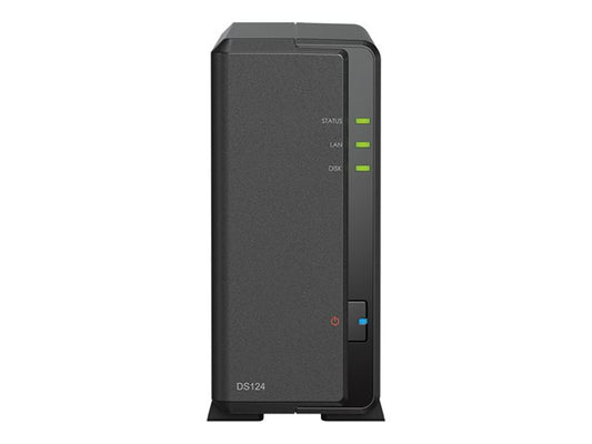 Synology Disk Station DS124 - NAS Server - 1 x Expansion Bay - Black - Tech Syndicate