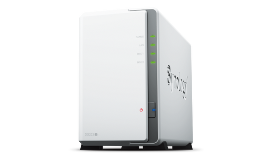 Synology Disk Station DS223j - NAS Server -  2 x Expansion Bays - White - Tech Syndicate