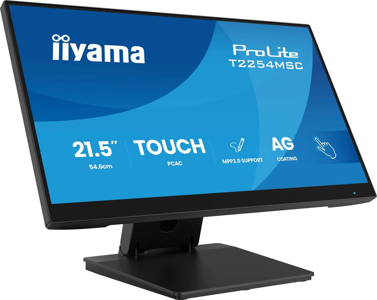 iiyama ProLite T2254MSC-B2AG 21.5” Optical Bonded PCAP 10pt Touchscreen Monitor