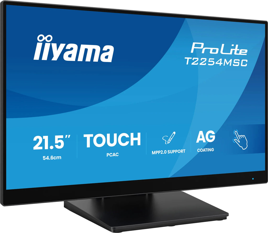 iiyama ProLite T2254MSC-B2AG 21.5” Optical Bonded PCAP 10pt Touchscreen Monitor