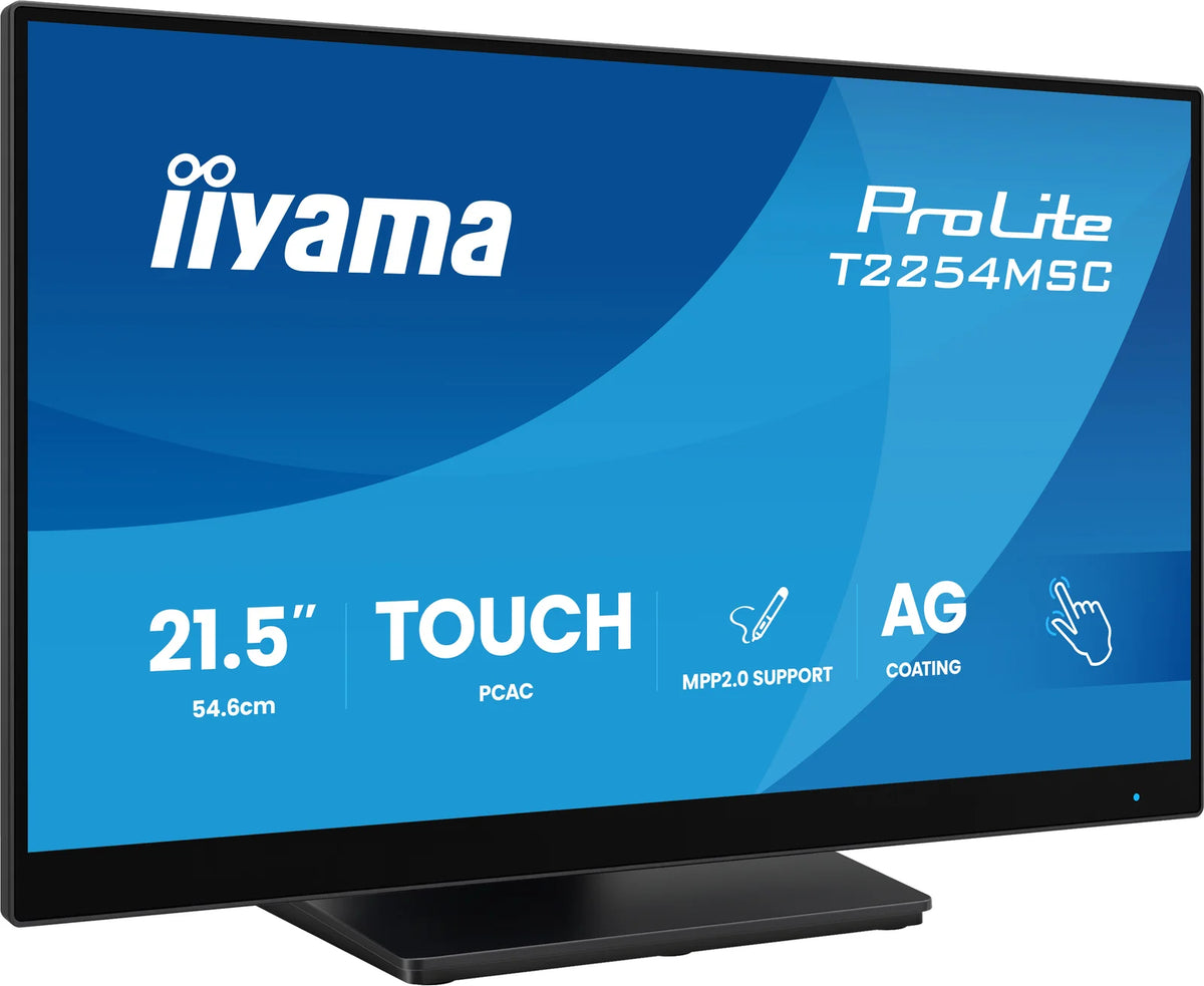 iiyama ProLite T2254MSC-B2AG 21.5” Optical Bonded PCAP 10pt Touchscreen Monitor