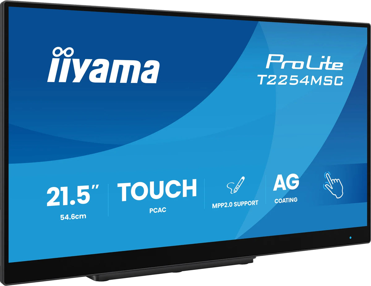 iiyama ProLite T2254MSC-B2AG 21.5” Optical Bonded PCAP 10pt Touchscreen Monitor