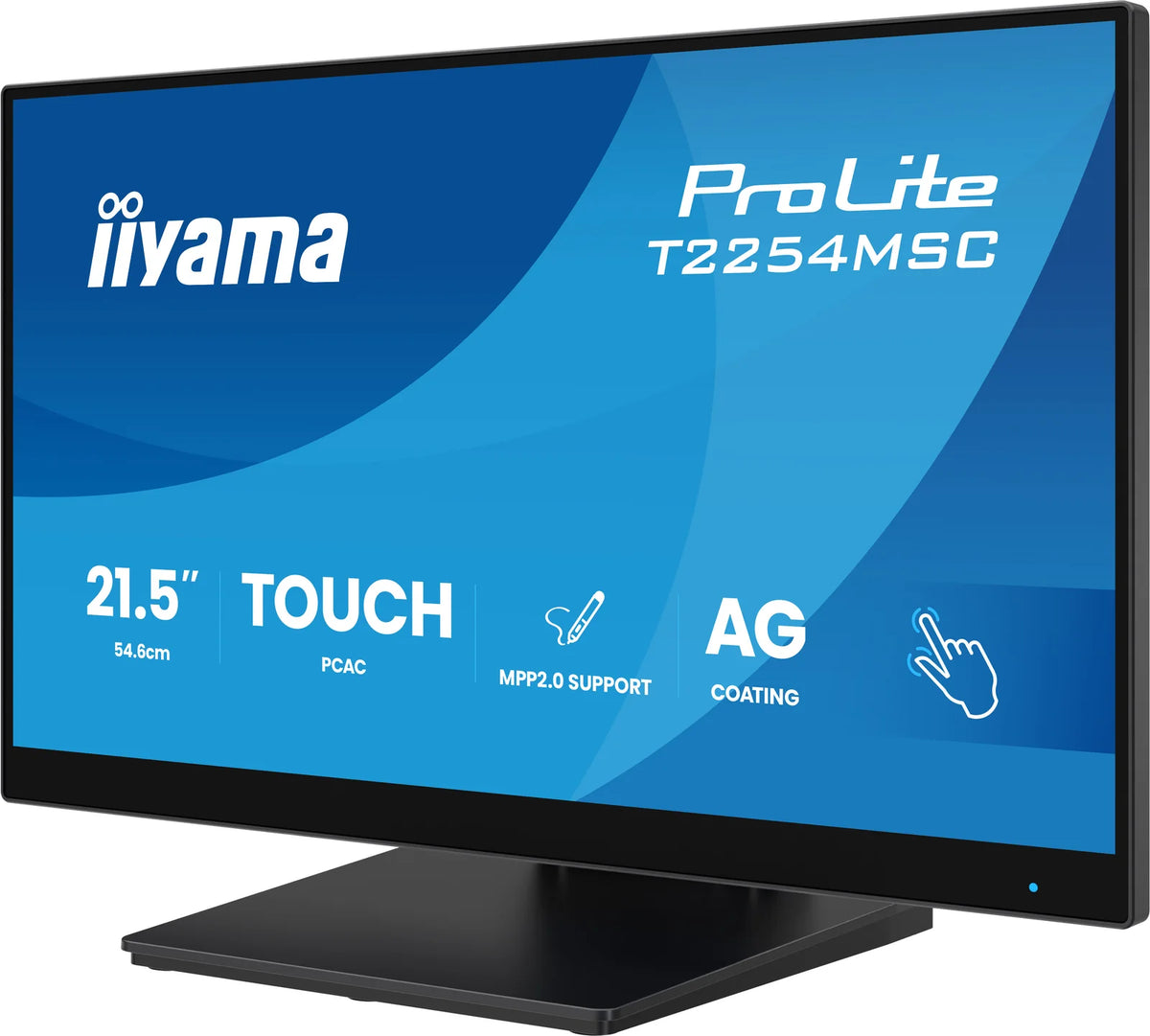 iiyama ProLite T2254MSC-B2AG 21.5” Optical Bonded PCAP 10pt Touchscreen Monitor