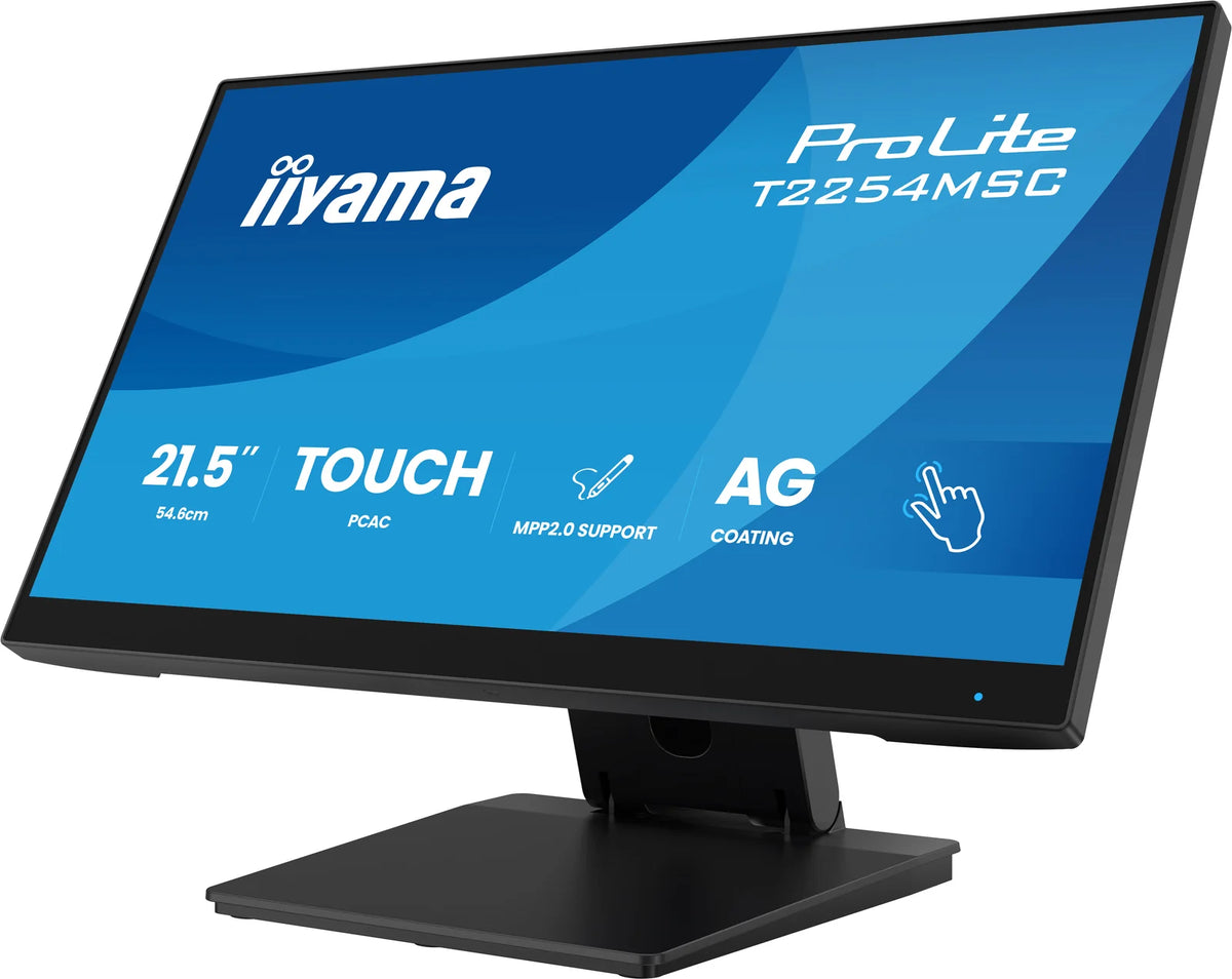 iiyama ProLite T2254MSC-B2AG 21.5” Optical Bonded PCAP 10pt Touchscreen Monitor