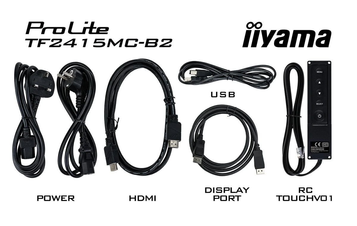 iiyama ProLite TF2415MC-B2 - 10pt PCAP 24" Open Frame Touchscreen Monitor - Open Box Touchscreen Monitor iiyama