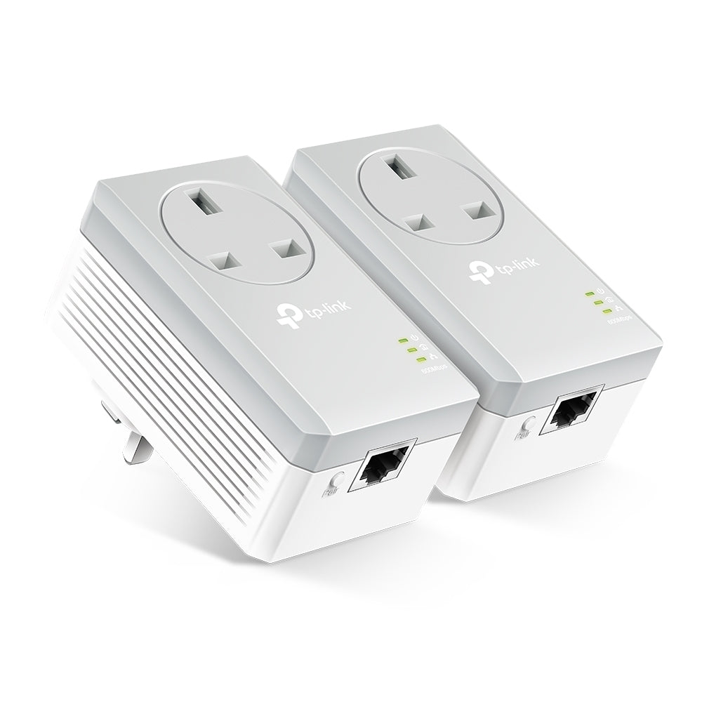 TP-Link TL-PA4010P KIT 600Mbps Passthrough Powerline Twin Pack